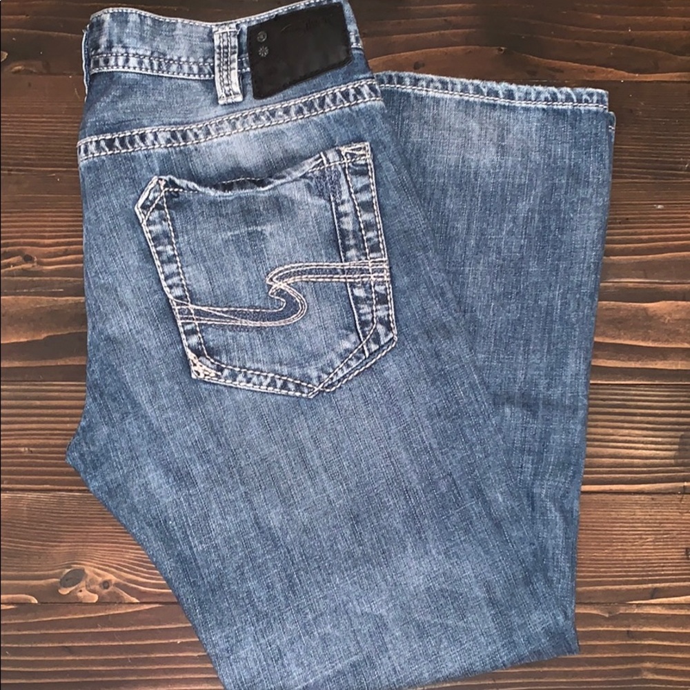 men’s Silver jeans